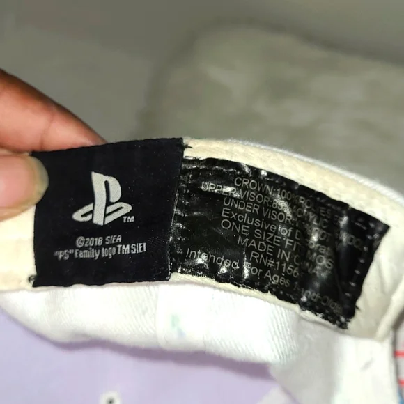 Sony Playstation 3-D Rubber Controller Flat Brim Used 2018 Snapback Hat ...EUC - Picture 10 of 17
